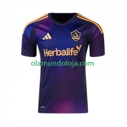 Camisola Los Angeles Galaxy Homem Equipamento Segundo 2025 Manga Curta